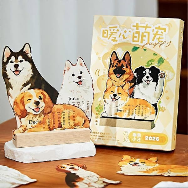 3D Illustrationskalender, Kreativa Skrivbordsprydnader Q3G5 B 1pcs