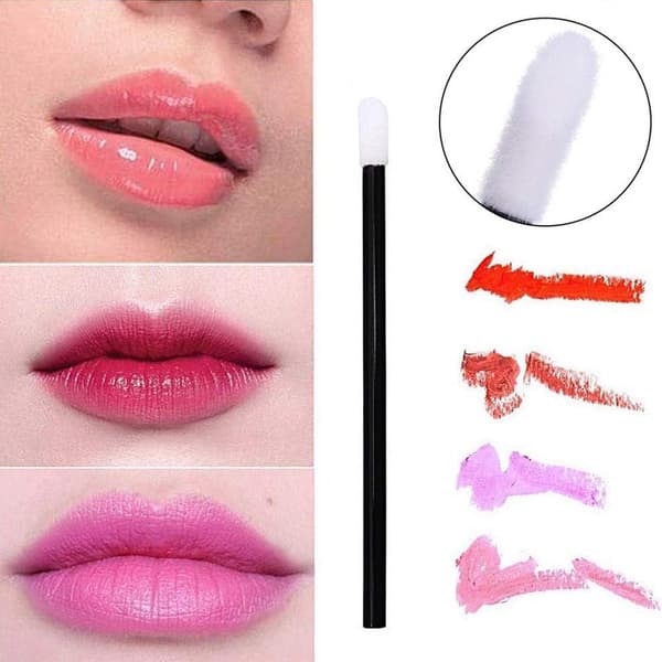 Lip Brushes, 200 Black Lip Brushes, Makeup Brushes, Lip Gloss Applicators, Application Tools, Makeup and Beauty Tool Kit. blue