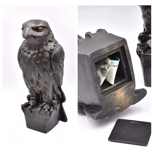 Maltesisk Falcon Staty Prop med hemligt fack, 1941 The Maltese Falcon Movie Prop Replica, Handma