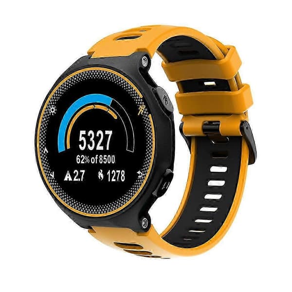 Svedafvisende armbåndsrem til Forerunner 735xt med 230/235 Loop-kompatibilitet orange-black