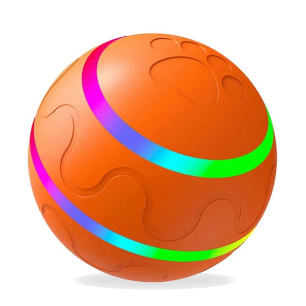 Interaktiva hundleksaker för stora hundar USB-uppladdningsbar retande kattleksak för rum hem Orange Automatic Model