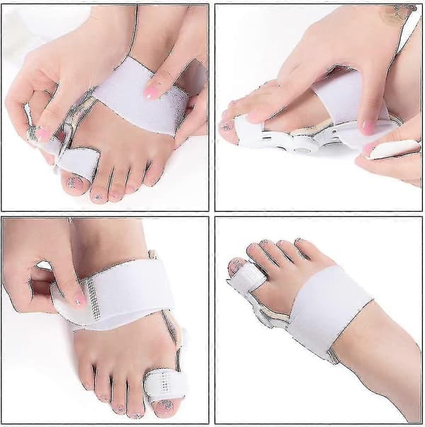 Hallux valgus-korrigerer for kvinner (2 stk) Hallux valgus-skinne med puter