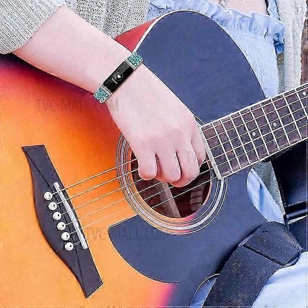 Justerbart flätat nylonband kompatibelt med Fitbit Inspire 2 armband Blue