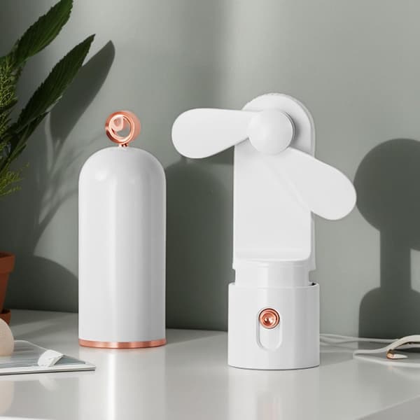 Bærbar ventilator, rejseventilator, bærbar powerbank