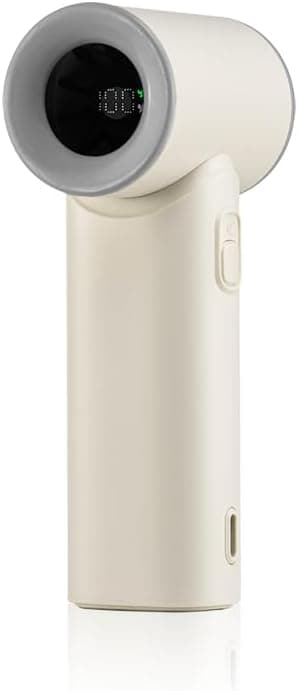 Mini bærbar turbovifte, ultrakompakt 12 cm, hvit