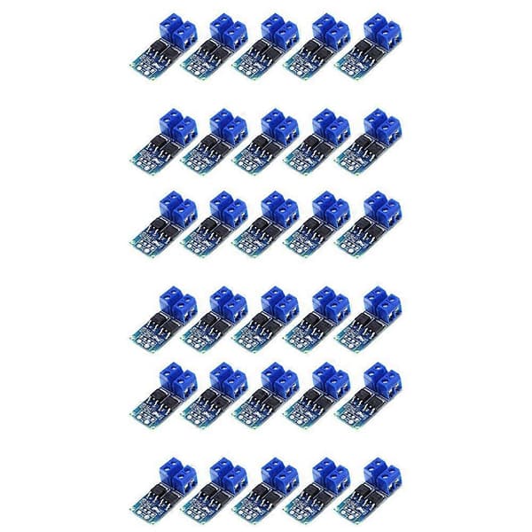 30 STK DC 5V-36V 15A (Max 30A) MOSFET MOS FET Trigger Switch Driver Modul 0-20KHz PWM Regulator Kontrolpanel Blue