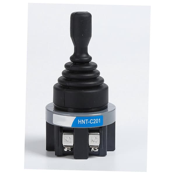 2X 2-vejs position Monolever Switch Joystick 30mm Toggle Joystick Rocker Switches Nulstil Momentary Self Latching Switch Black