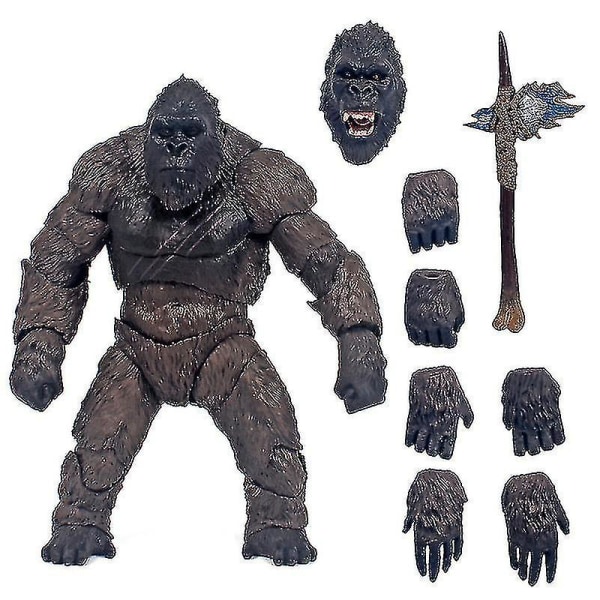 2021 King Kong vs Godzilla Gorilla Monster Model Pvc Animal Figuurit Lelu