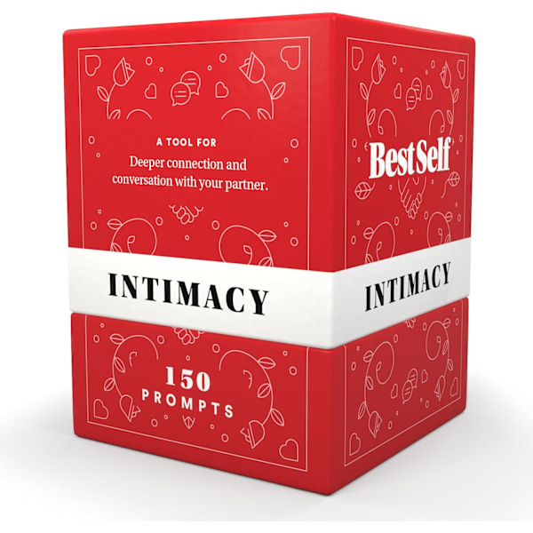 BestSelf Intimacy Deck 150 Relationsbyggande Konversationskort Starters Parspel, Meningsfulla Parspel