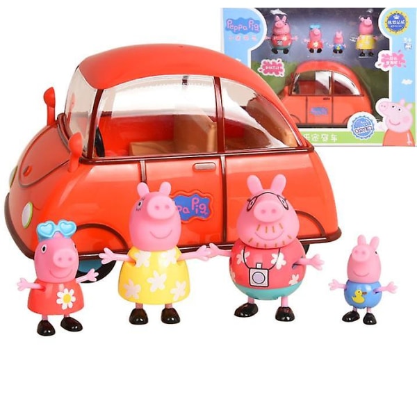 Piggy Play House Peppa George Toy Barn Flicka Present Peppa Happy Family Car