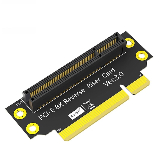 PCI-E 8X 3.0 90 grader omvendt han-til-hun-stigningskort til 2U-server (installationsretning mod CPU)