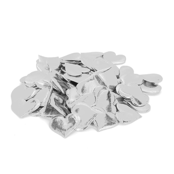 100 kpl hopeaa sydämen muotoisia terälehtiä hääsisustusjuhlatarvikkeita syntymäpäivälahja pöydälle