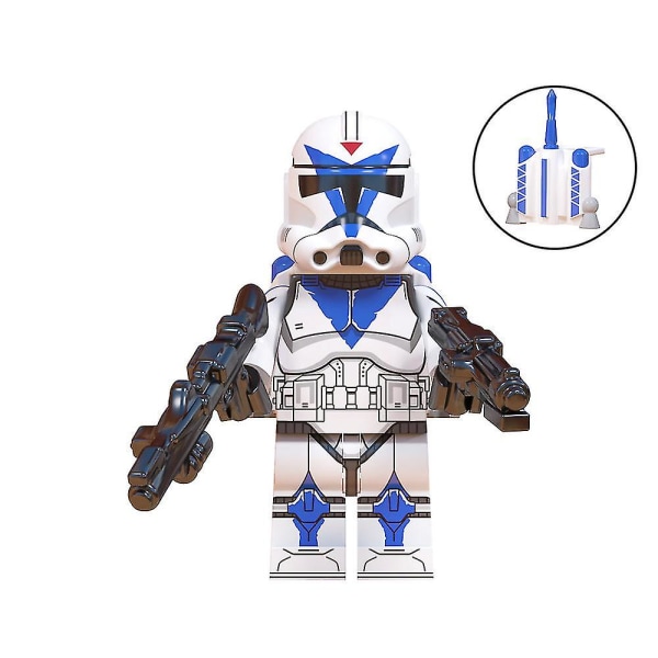 8 stk/sæt Star Wars Minifigur Samlede byggeklodser Legetøj Echo Jesse Rex Figur Samlelegetøj XC