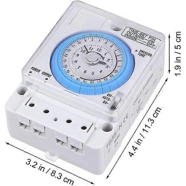 Mekanisk Timer, 12v DC Tidskontrol Switch Køkken Timer Tidskontrol Switch TB35N TB388 TB35 TB35-N TB889 VT35B - Perfekt