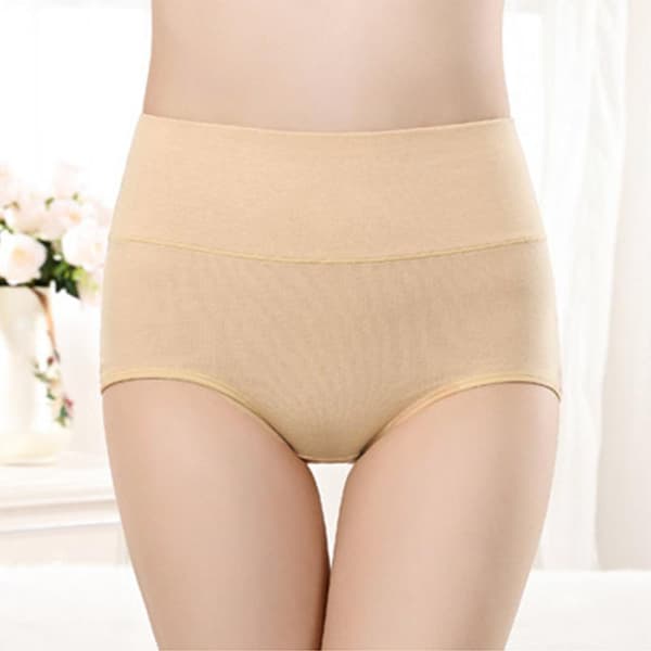 High-waisted briefs (5-pack) Beige L Beige Beige L