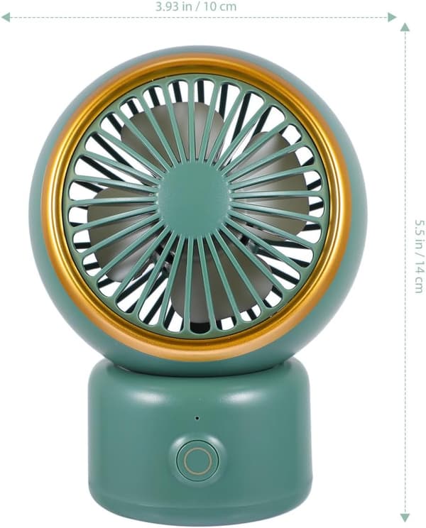 Lille bærbar automatisk øjenventilator, grøn