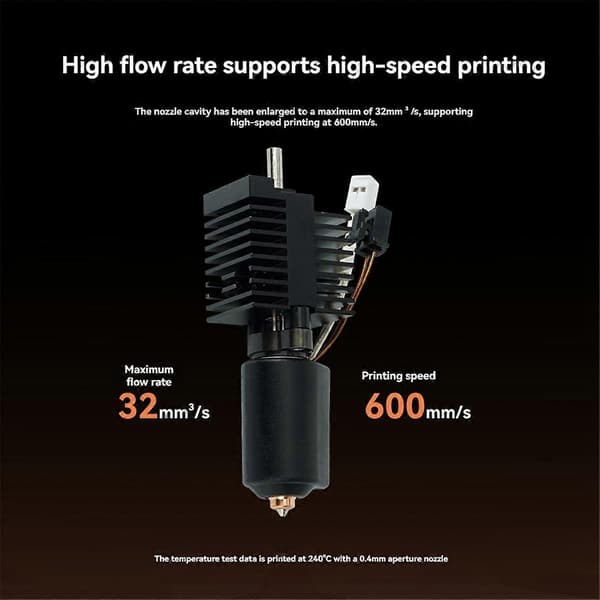 Til K2 Plus Hotend Keramisk Varmeblok Sæt 0,4 mm All-Metal Integreret Hurtigskift Dyse 3D Printer Dele