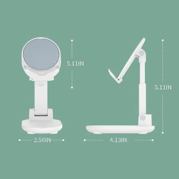 Mobile Phone Desk Mount Foldable Lazy Desk Stand Holder Life Rose Red