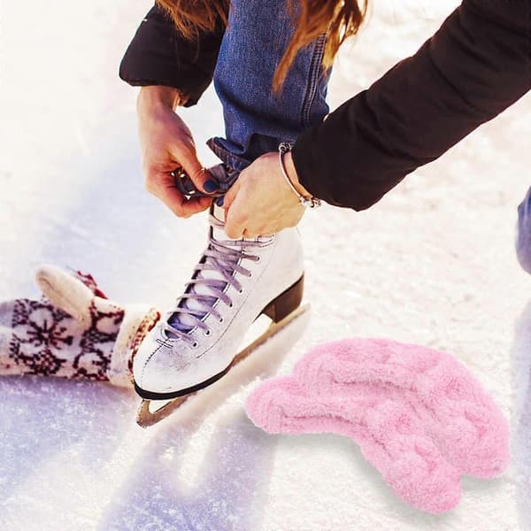 Skate Guards Elastisk Plysjtrekk for Skøytebeskyttelse Rosa