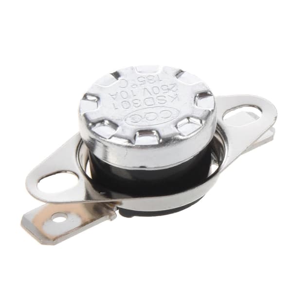 KSD301 250V 10A Termostaatin lämpötilansäätökytkin 135 Celsius N.C 15 kpl Black & silver
