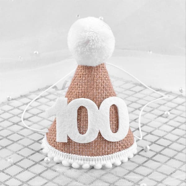 Hatt Baby Bursdagsfest Hatt 1. år Barn Babydusj Hatt B