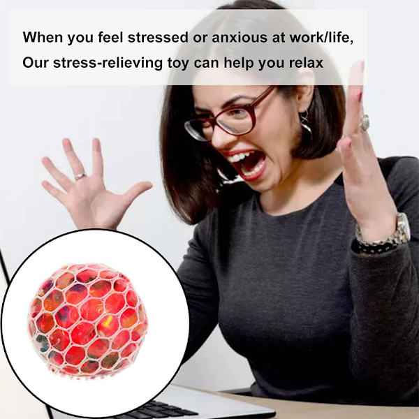 6CM Selvlysende Stressbolde Klem Grape Studs Dekompressionslegetøj Blød Gummi Ventilationsaflastning