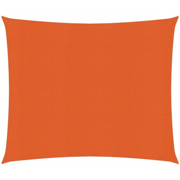 Skyggesejl 160 g/m2 Orange 2,5x2,5 m HDPE