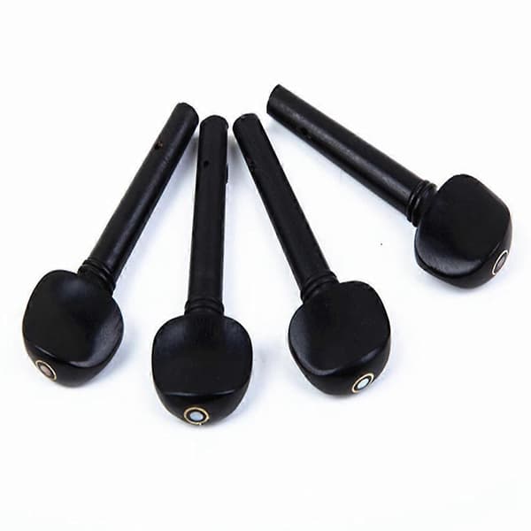 Violin Ebony Stemmer med Fisheyes Violin Tunere Violin Tilbehør 3/4 Black E