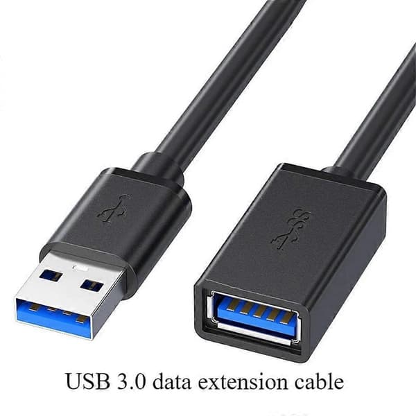 USB-forlengelseskabel 3.0 datakabel USB 3.0-forlengelseskabel hann til hunn for PC bærbar PC til U-disk Smart TV USB-skriver B Black 2M