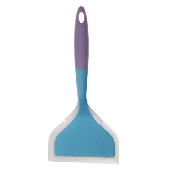 Köksredskap Silikonstekspade Bekvämt Grepp Stekspade Lämplig för Daglig Matlagning och Camping Purple Blue
