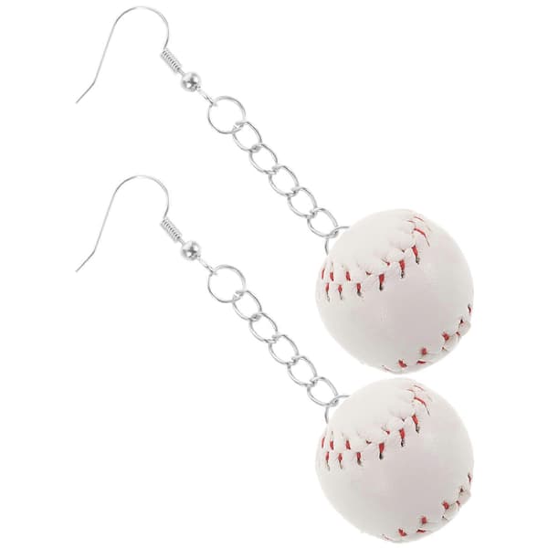 Dame Baseball Øreringe 3D Par Dingle Smykker Sports Tilbehør