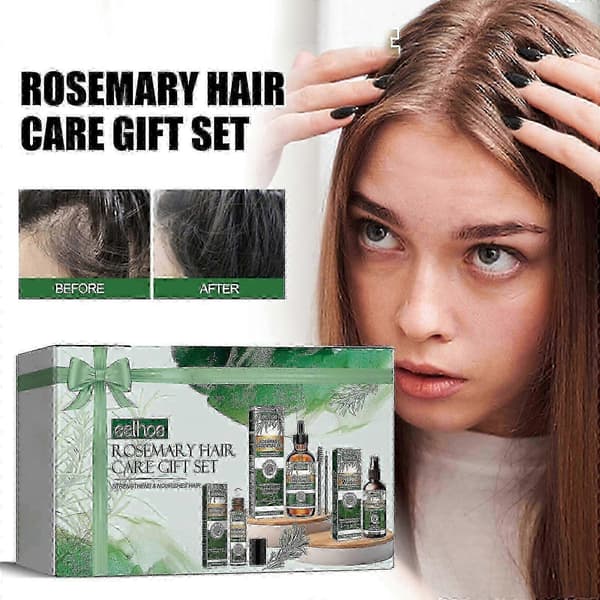 Presentförpackning med rosmarin hårvård (100 ml) för lyxig hårbehandling 25-26