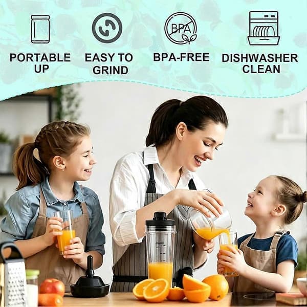 BN301 BN300C 20 OZ to Go Blender erstatningskopper til Ninja Nutri-Blender Plus, 2-pak bærbare blenderkander af fødevarekvalitet