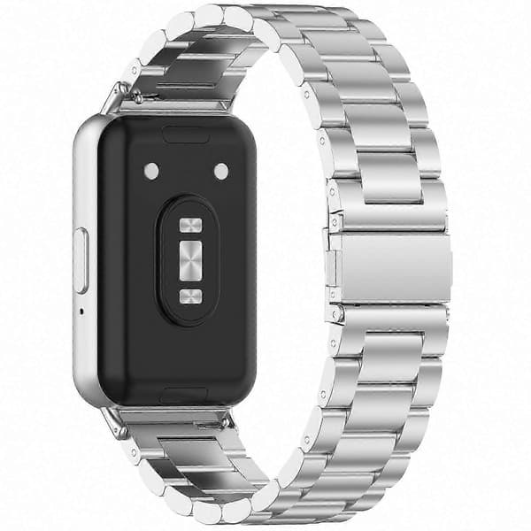 Galaxy Fit 3 Klokkereim i rustfritt stål – erstatningsreim Silver
