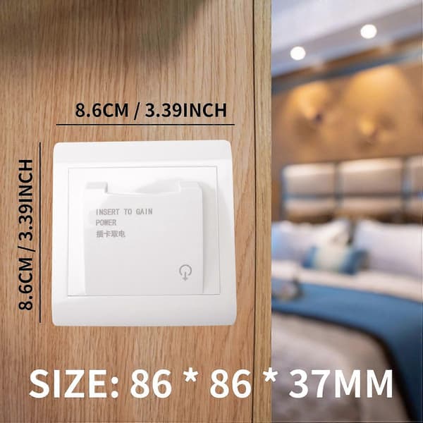 4X højkvalitets hotel magnetisk kortafbryder energibesparende afbryder indsæt nøgle til strøm med 12 kort White