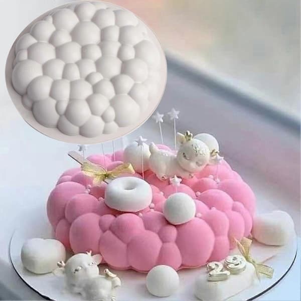 Bageform Fleksibel DIY Rund Kage Fondant Muffin Silikoneform Køkkenudstyr
