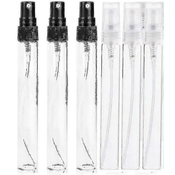5 st klar glassprayflaska, mini 2-10 ml glasprovflaska, bärbar parfymspray