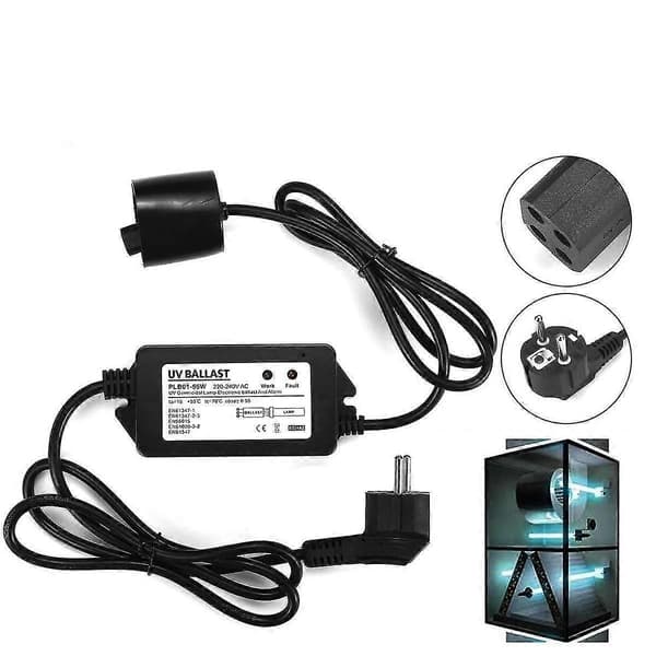 Vand UV-desinfektion 220v forkoblinger strømadapter med stik 30W