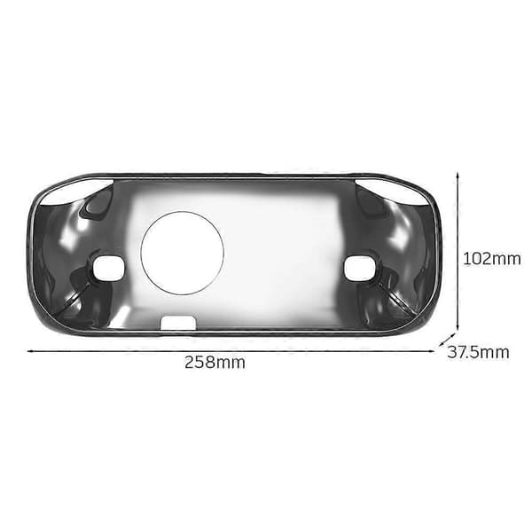 För MANGMI Pocket Max Spelkonsol Skyddsfodral TPU Kylning Z6N9 transparent 1pcs
