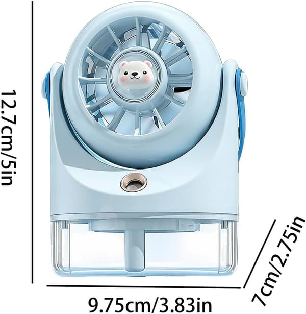 Bærbar ventilator – Bærbar forstøver, genopladeligt personligt tilbehør