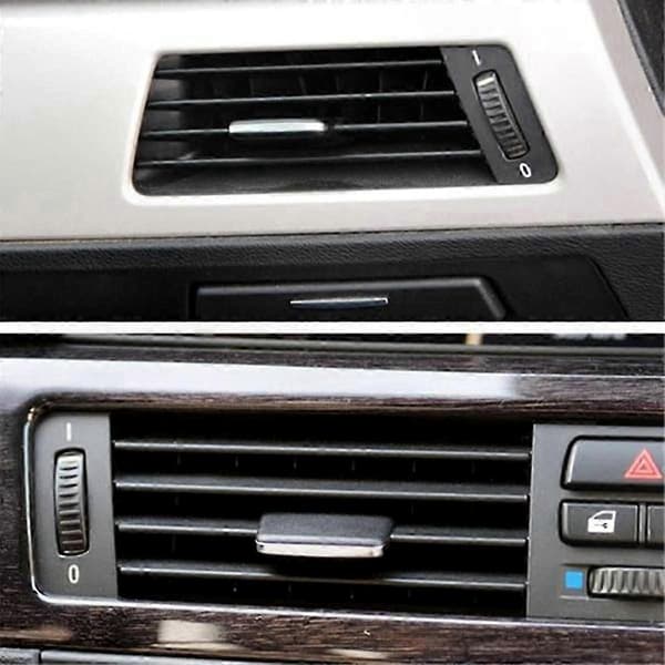 3 stk for 3-serie E90 05-12 fremre A/C-ventilutløpsklips BlackSilver