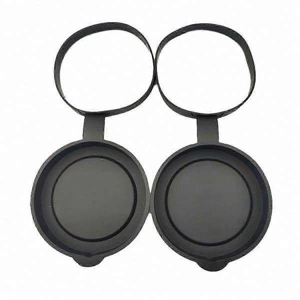 Pakke beskyttende gummi linsehætte til kikkerter 61-63MM objektivdæksel Black