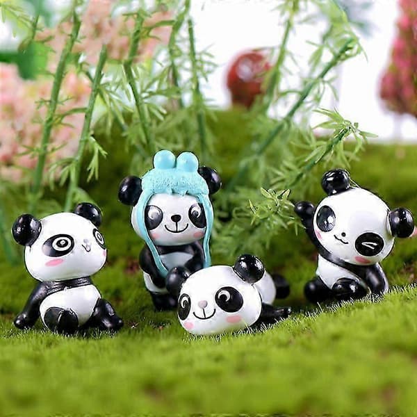 Liten Panda Pynt Mikro Landskap Pynt Dekorasjon Pappa Bjørn Liten Panda