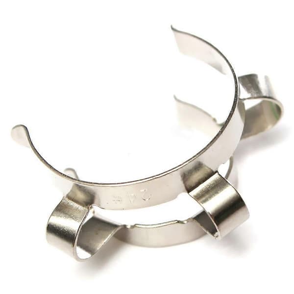 6 st 24 klämmor i rostfritt stål för 24/29 24/40 glas slipfog Silver