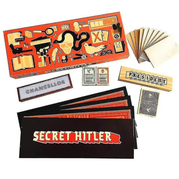 A-hemligt Hitler-kortspel för vuxna 5-10 spelare