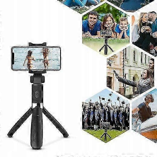 Bluetooth Selfie Stick Tripod Udtrækkelig Stang Smartphoneholder