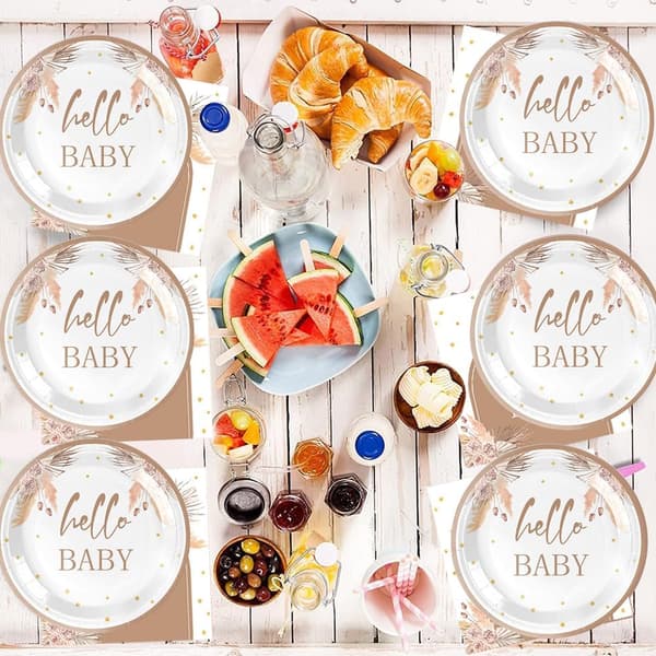 Sett med engangsbestikk, 40 deler, ideelt for babyshower, velkomstfester eller dåp