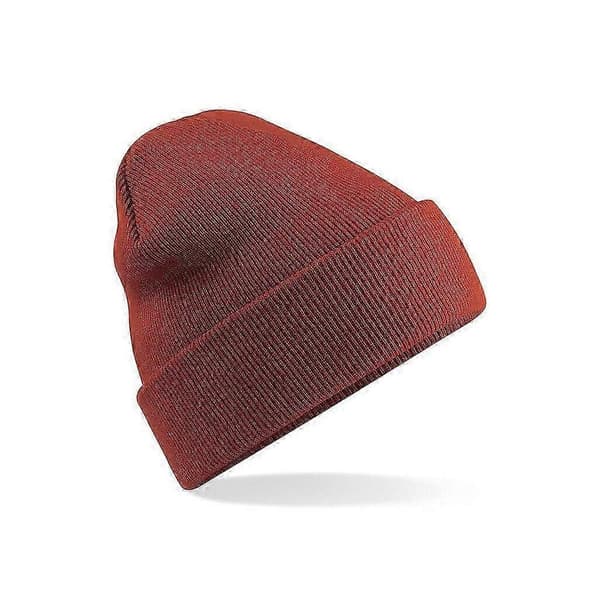 Tykt strikket hue, lodret strikket akrylhue, uldpulloverhue (sort) red