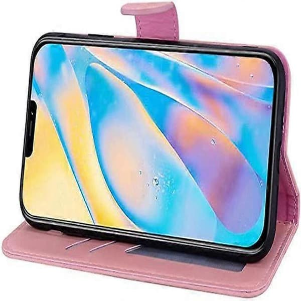Etui til iPhone 13 med kortholder, letvægts slankt læder iPhone pung-etui, QWER227