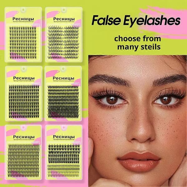 Enkeltklynge kunstige øjenvipper Professionelle værktøjer - Makeup U6I2 style 2 One size